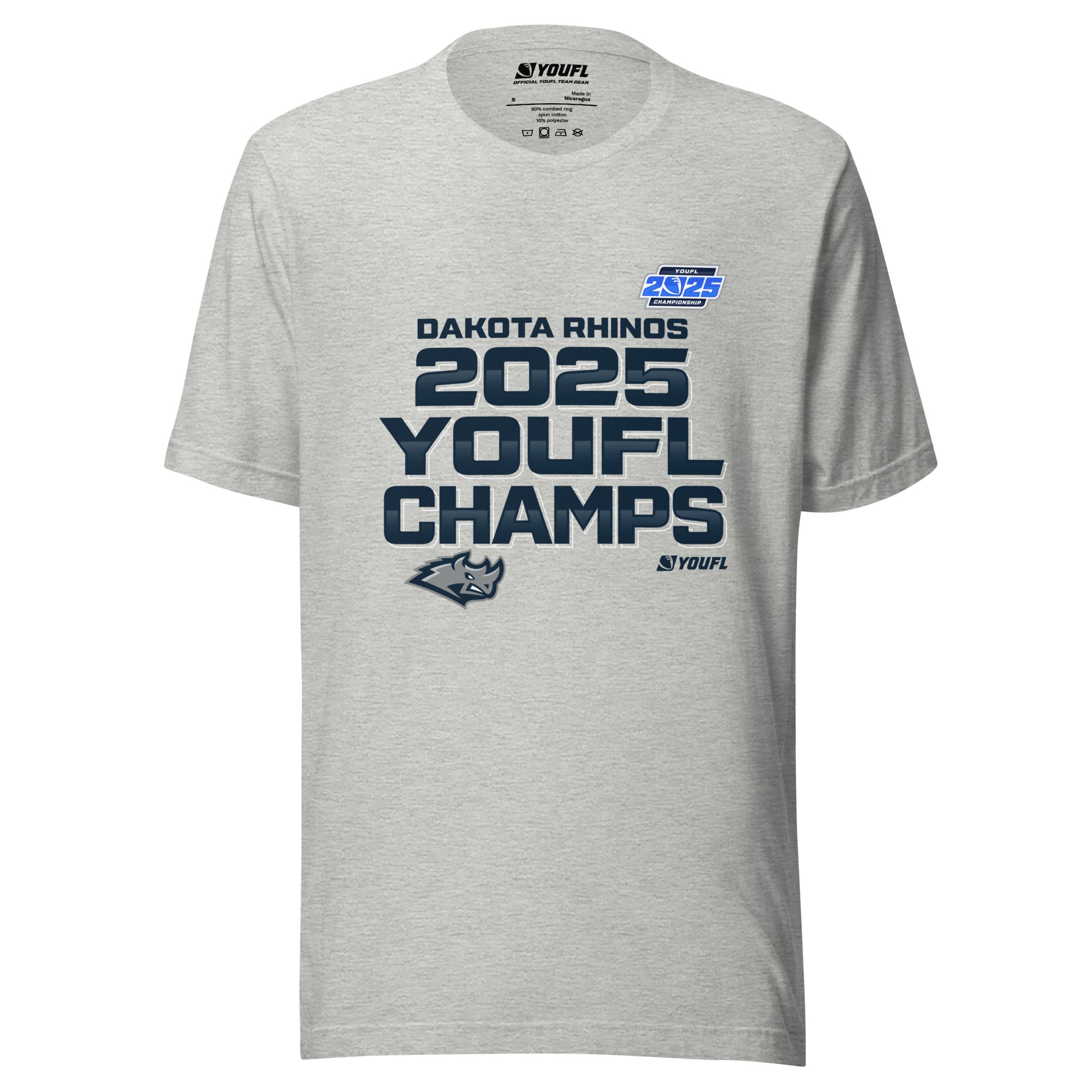 2025 YOUFL Champions | Dakota Rhinos Heather Sideline Tee – YOUFL Shop